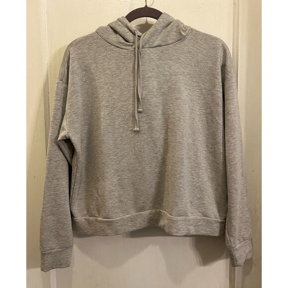QUINCE Gray Wool Super Soft Fleece Pullover Hoodie Sweater   Women's Size Small - Picture 1 of 9